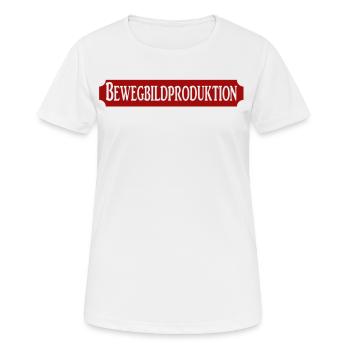 Bewegtbildproduktion Film Kinofilm Video Kino - Frauen T-Shirt atmungsaktiv - Weiß - Vorne - AI Model Female 172 dark (172cm)