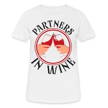 Sommelier Wine Drinking Tasting - Frauen T-Shirt atmungsaktiv - Weiß - Vorne - AI Model Female 172 dark (172cm)