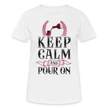 Sommelier Wine Drinking Tasting - Frauen T-Shirt atmungsaktiv - Weiß - Vorne - AI Model Female 172 dark (172cm)