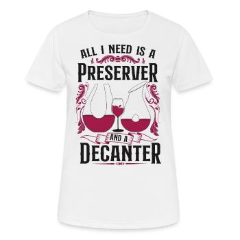 Sommelier Wine Drinking Tasting - Frauen T-Shirt atmungsaktiv - Weiß - Vorne - AI Model Female 172 dark (172cm)
