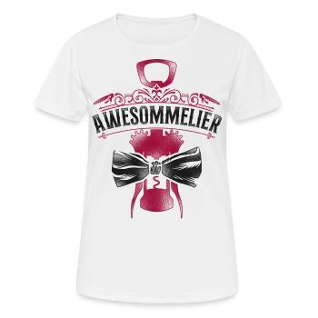 Sommelier Wine Drinking Tasting - Frauen T-Shirt atmungsaktiv - Weiß - Vorne - AI Model Female 172 dark (172cm)