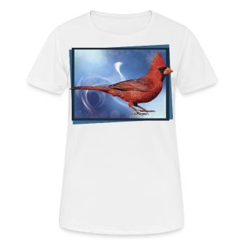 Le Cardinal du Nord - T-shirt respirant Femme - blanc - Devant - AI Model Female 172 dark (172cm)
