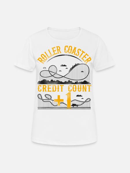 Roller Coaster Vintage Roller - Women's Breathable T-Shirt - white