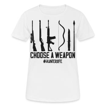 Chasseur de cerfs de Cerf De Cheer Choisissez un - T-shirt respirant Femme - blanc - Devant - AI Model Female 172 dark (172cm)