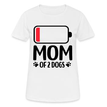 canine - T-shirt respirant Femme - blanc - Devant - AI Model Female 172 dark (172cm)
