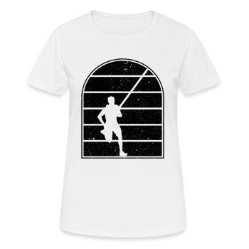 Saut à la perche - T-shirt respirant Femme - blanc - Devant - AI Model Female 172 dark (172cm)