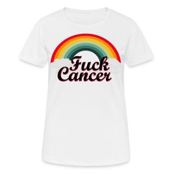 Cancer - Women's Breathable T-Shirt - white - Front - AI Model Female 172 dark (172cm)