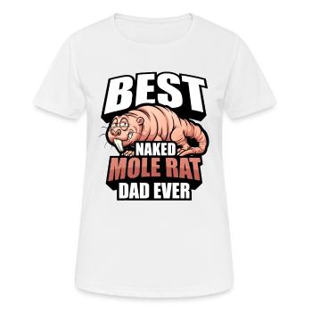 Naked mole rat dad - Women's Breathable T-Shirt - white - Front - AI Model Female 172 dark (172cm)