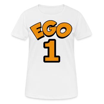 Ego 1 égoïste numéro un - T-shirt respirant Femme - blanc - Devant - AI Model Female 172 dark (172cm)