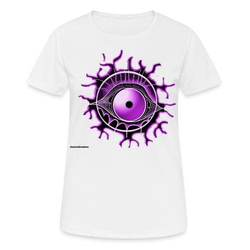 Eye purple - Women's Breathable T-Shirt - white - Front - AI Model Female 172 dark (172cm)