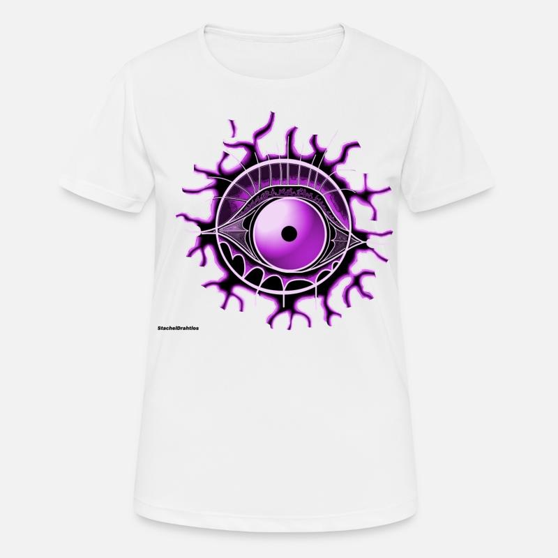 Eye purple - Women's Breathable T-Shirt - white