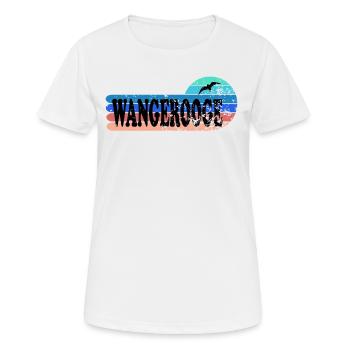 Insel Wangerooge Ostfriesland - Frauen T-Shirt atmungsaktiv - Weiß - Vorne - AI Model Female 172 dark (172cm)