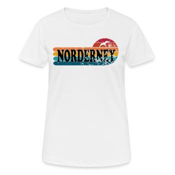Insel Norderney Ostfriesland - Frauen T-Shirt atmungsaktiv - Weiß - Vorne - AI Model Female 172 dark (172cm)