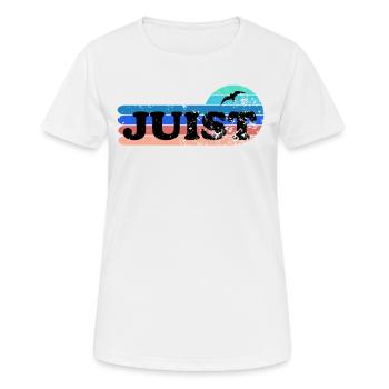 Insel Juist Ostfriesland - Frauen T-Shirt atmungsaktiv - Weiß - Vorne - AI Model Female 172 dark (172cm)