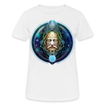 Entité Elfe Machine de Dimension Supérieure - T-shirt respirant Femme - blanc - Devant - AI Model Female 172 dark (172cm)