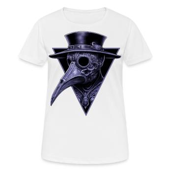 Ornate Plague Doctor Intricate Carving - Women's Breathable T-Shirt - white - Front - AI Model Female 172 dark (172cm)
