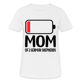 Chien de berger - T-shirt respirant Femme - blanc - Devant - AI Model Female 172 dark (172cm)