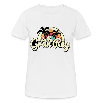 valle gran reyla Gomera - T-shirt respirant Femme - blanc - Devant - AI Model Female 172 dark (172cm)