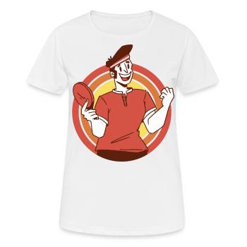 Table Tennis Pingpong Outfit Table Tennis Player - Women's Breathable T-Shirt - white - Front - AI Model Female 172 dark (172cm)