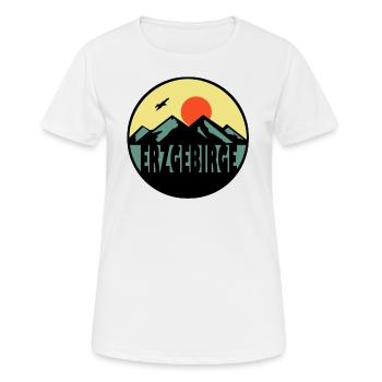 Erzgebirge - Frauen T-Shirt atmungsaktiv - Weiß - Vorne - AI Model Female 172 dark (172cm)