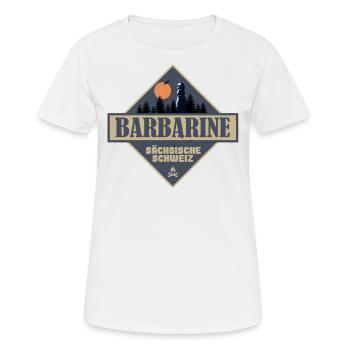 Suisse saxonne Barbarine - T-shirt respirant Femme - blanc - Devant - AI Model Female 172 dark (172cm)