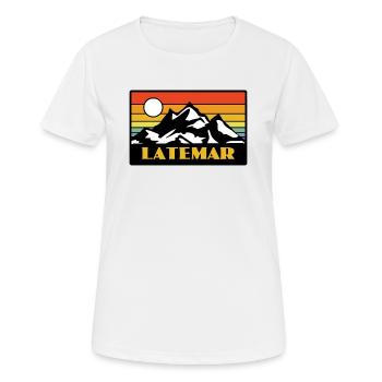 Retardataire - T-shirt respirant Femme - blanc - Devant - AI Model Female 172 dark (172cm)