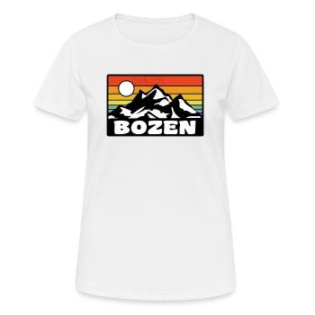 Bozen - Frauen T-Shirt atmungsaktiv - Weiß - Vorne - AI Model Female 172 dark (172cm)