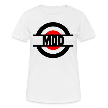 Mod - Frauen T-Shirt atmungsaktiv - Weiß - Vorne - AI Model Female 172 dark (172cm)