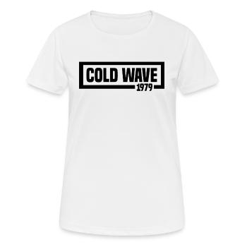 cold wave - Women's Breathable T-Shirt - white - Front - AI Model Female 172 dark (172cm)