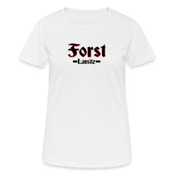 Forst altdeutsche Schrift - Frauen T-Shirt atmungsaktiv - Weiß - Vorne - AI Model Female 172 dark (172cm)