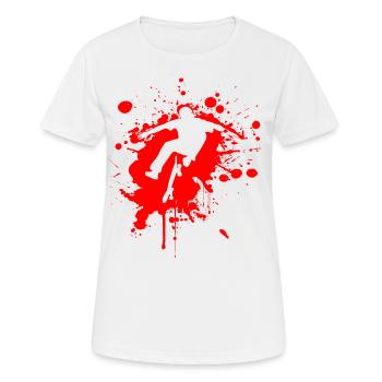 SK8 est GR8 Rouge - T-shirt respirant Femme - blanc - Devant - AI Model Female 172 dark (172cm)
