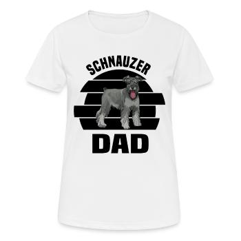 Schnauzer Hunderasse - Frauen T-Shirt atmungsaktiv - Weiß - Vorne - AI Model Female 172 dark (172cm)