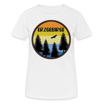 Erzgebirge - Frauen T-Shirt atmungsaktiv - Weiß - Vorne - AI Model Female 172 dark (172cm)