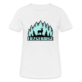 Erzgebirge - Frauen T-Shirt atmungsaktiv - Weiß - Vorne - AI Model Female 172 dark (172cm)