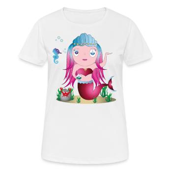 Enya - T-shirt respirant Femme - blanc - Devant - AI Model Female 172 dark (172cm)