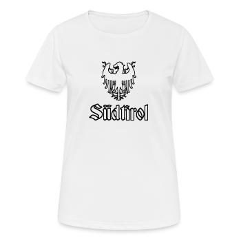 Tyrol du Sud - T-shirt respirant Femme - blanc - Devant - AI Model Female 172 dark (172cm)