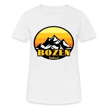 Bozen Südtirol - Frauen T-Shirt atmungsaktiv - Weiß - Vorne - AI Model Female 172 dark (172cm)