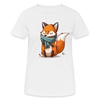Schicker Fuchs - Frauen T-Shirt atmungsaktiv - Weiß - Vorne - AI Model Female 172 dark (172cm)
