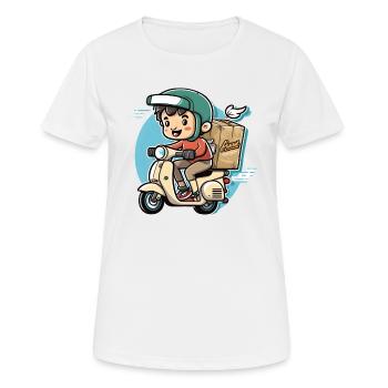 Livraison rapide - T-shirt respirant Femme - blanc - Devant - AI Model Female 172 dark (172cm)