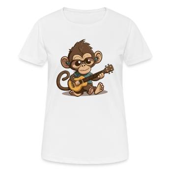 Felsen-Primat - Frauen T-Shirt atmungsaktiv - Weiß - Vorne - AI Model Female 172 dark (172cm)