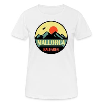 Mallorca Baleares - Frauen T-Shirt atmungsaktiv - Weiß - Vorne - AI Model Female 172 dark (172cm)