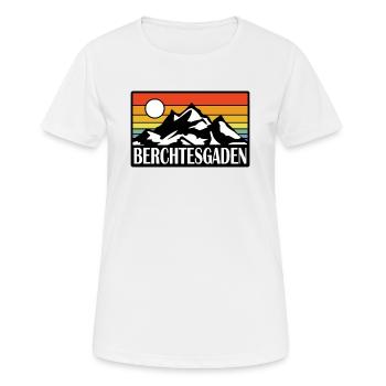 Berchtesgaden - Frauen T-Shirt atmungsaktiv - Weiß - Vorne - AI Model Female 172 dark (172cm)