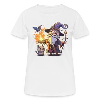 Zauberer und Vertrauter - Frauen T-Shirt atmungsaktiv - Weiß - Vorne - AI Model Female 172 dark (172cm)