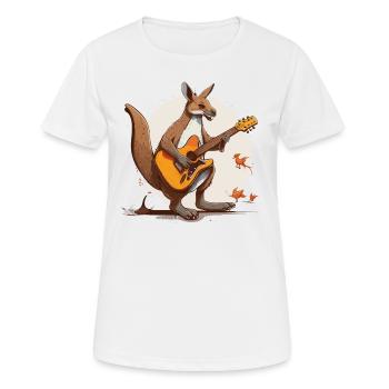 Schaukelndes Känguru - Frauen T-Shirt atmungsaktiv - Weiß - Vorne - AI Model Female 172 dark (172cm)