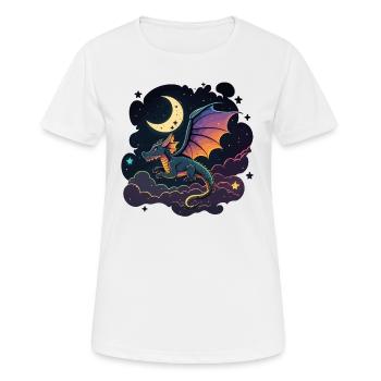 Vol de minuit - T-shirt respirant Femme - blanc - Devant - AI Model Female 172 dark (172cm)
