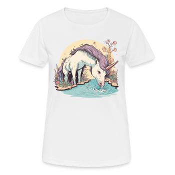 Rafraîchissant éthéré - T-shirt respirant Femme - blanc - Devant - AI Model Female 172 dark (172cm)