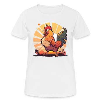 Lève-tôt - T-shirt respirant Femme - blanc - Devant - AI Model Female 172 dark (172cm)