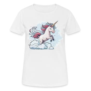 Verzauberter Flug - Frauen T-Shirt atmungsaktiv - Weiß - Vorne - AI Model Female 172 dark (172cm)