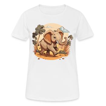 Wild Power - Women's Breathable T-Shirt - white - Front - AI Model Female 172 dark (172cm)