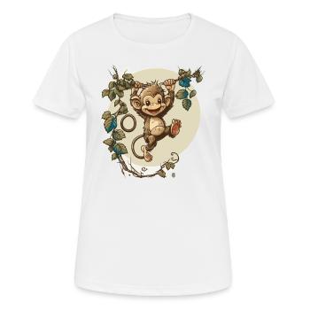 Singeries - T-shirt respirant Femme - blanc - Devant - AI Model Female 172 dark (172cm)
